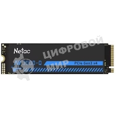 Накопитель SSD Netac NV3000 512Gb M.2 2280, PCI-E 3.0 x4, 3D NAND, 3000/1200MBs, NVMe, heatsink