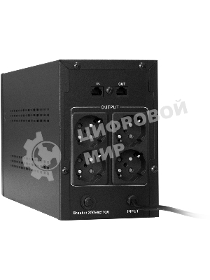 Источник бесперебойного питания ExeGate SpecialPro UNB-2000.LED.AVR.EURO.RJ 2000VA/1200W, LED, AVR, 4 евророзетки, RJ45/11, черный