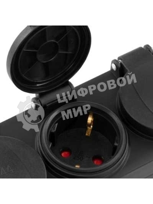 Сетевой фильтр Buro 300MDP-3-B 3 м, 3 розетки, черный, коробка