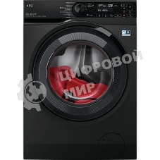 Стирально-сушильная машина AEG LWR73166OE черный, загрузка фронтальная 10 кг, 1600 об/мин., класс: А