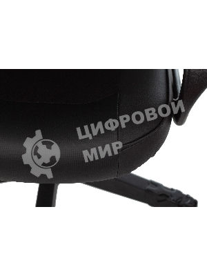 Кресло игровое Zombie GAME 17 черный, текстиль/эко.кожа, крестовина пластик