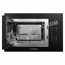 Микроволновая печь встраиваемая Kuppersberg HMF 627 B, High-Tech, 25 л, мощность 900 Вт (мощность гриля 1200 Вт), кварцевый гриль, 5 уровней мощности, 8 автоматических программ, размораживание, сенсорное управление, дисплей, черный
