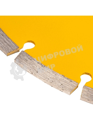 Диск алмазный отрезной Denzel ф230 х 22,2 мм, сегментный, сухое резание