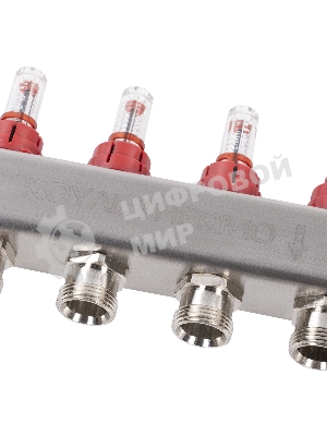 Коллектор Royal Thermo нерж. в сборе с расходомерами 1