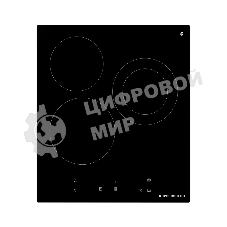 Варочная панель Kuppersberg, Hi-Light, High-Tech, 45 см, сенсорное управление, прямые края, таймер, автоматическое отключение, индикация остаточного тепла, черный