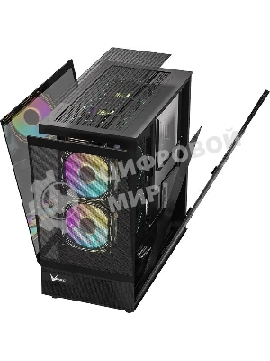 Компьютерный корпус AeroCool/Formula Crystal Z8 FLOE черный без БП ATX 3x120мм 5x140мм 1xUSB2.0 1xUSB3.0 1xUSB3.1 audio bott PSU