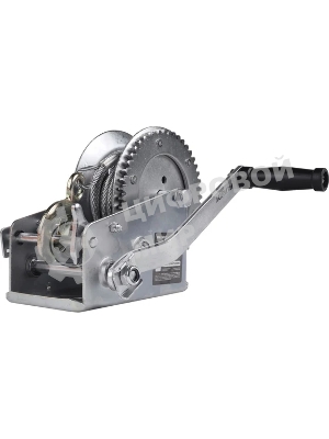 Лебедка ручная барабанная PATRIOT WH 1500B, усилие - 1500 кг, трос- 8 м