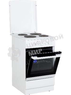Плита электрическая Hansa FCEW53000 белый, конфорок 4 шт, духовка 68 л, 50 см x 85 см x 60 см