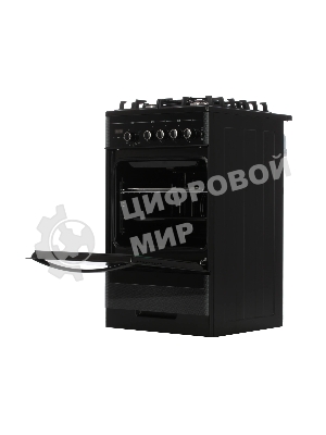Плита газовая Gefest ПГ 5500-03 0044 черный, конфорок 4 шт, духовка 52 л, 50 см x 85 см x 58.5 см