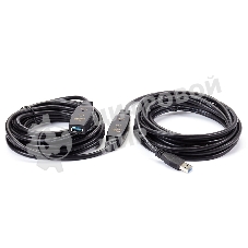 Кабель-адаптер USB3.0-repeater Aopen, удлинительный активный Am-->Af 10м