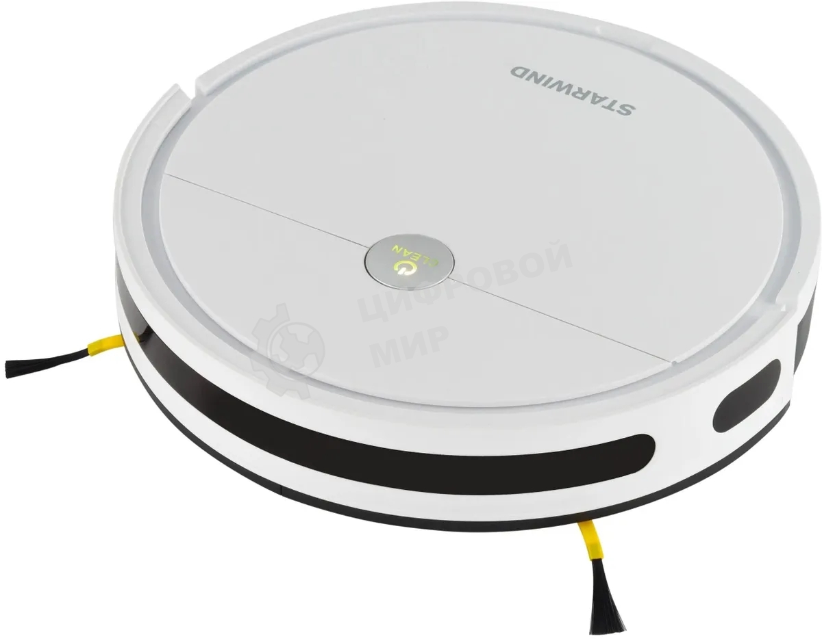 Робот-пылесос Starwind SRV4575 белый, 15 Вт, 2000 мА·ч Li-Ion, уборка влажная/сухая, пылесборник контейнер 0.3 л