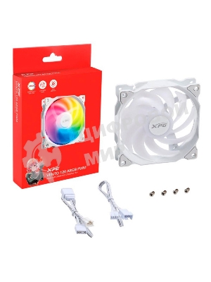 Вентилятор для корпуса ADATA XPG VENTO 120 ARGb PWM белый, 120 мм, 1850 об/мин, 21 дБ, 4 pin