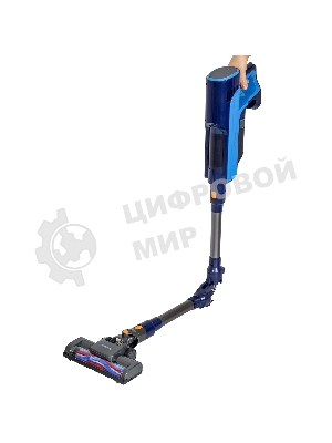 Пылесос вертикальный SUPRA VCS-5081 синий, питание от аккумулятора, 300 Вт, уборка сухая, пылесборник 1 л, работа от АКБ max 30 мин.