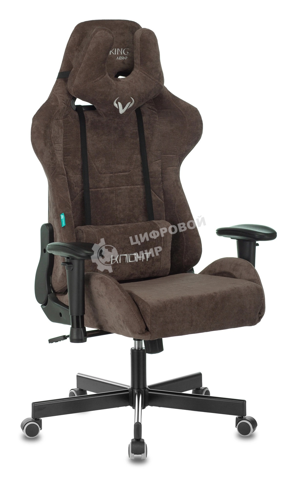 Кресло Бюрократ VIKING KNIGHT LT10 FABRIC коричневый, ткань, 120 кг, механизм качания