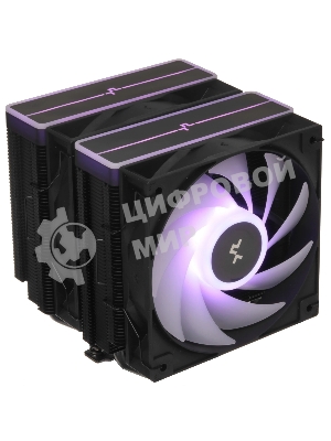 Кулер для процессора DEEPCOOL AG620 BK ARGB V2 черный 120мм алюминий+медь 1850rpm 29.4db 4-pin 260W 157мм