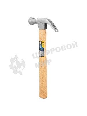 Молоток-гвоздодер Deli DL5250 500 гр Технические характеристики: 500 г. Длина: 330 мм. Деревянная рукоять