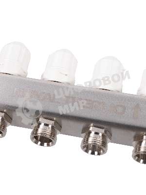 Коллектор Royal Thermo нерж. в сборе с расходомерами 1