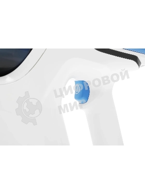 Пылесос вертикальный Coolfort CF-3006 белый/голубой, питание от аккумулятора, 130 вт, уборка сухая, пылесборник 0.5 л, работа от АКБ max 30 мин.