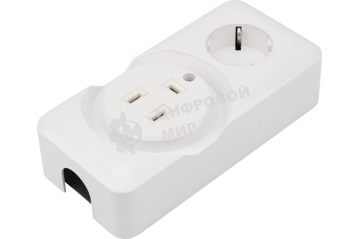 Розетка РШ/Евро Rexant двойная для электрической плиты 32 А/16 A, 250 В, 2Р+РЕ (ОУ) белая