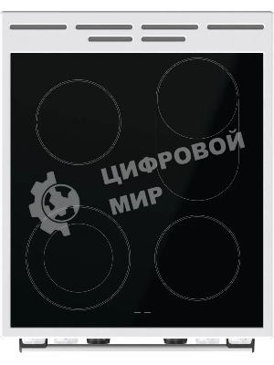 Плита электрическая Gorenje GECS5C70WA белый, конфорок 4 электрических, духовка 70 л, 50 см x 85 см x 59.4 см