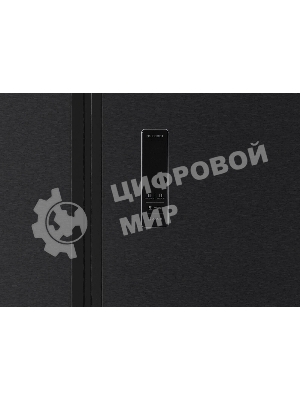 Холодильник Kraft KF-MS5701DI темно-серый двухкамерный 372/198л морозилка сбоку, Side by Side