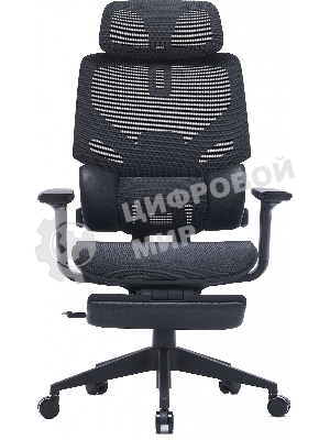 Кресло Cactus CS-CHR-MC01-BK черный, сетка, подголовник