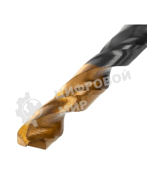 Сверло по металлу Denzel 8,5 мм, HSS-Tin, Golden Tip, 8 шт.