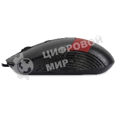 Мышь проводная Oklick 310M черный/красный, 2400 dpi, USB, кнопки - 4