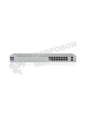 Коммутатор Ubiquiti UniFi USW-16-POE 2SFP 8PoE+ 42W управляемый