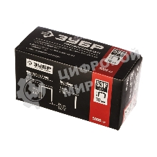 Скобы для степлера плоские Зубр 10 мм тип 53F, 5000 шт