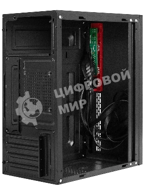 Компьютерный корпус Minitower ExeGate BAA-403-UNS450 (mATX, БП UNS450 с вент. 12см, 2*USB, HD Audio, черный)
