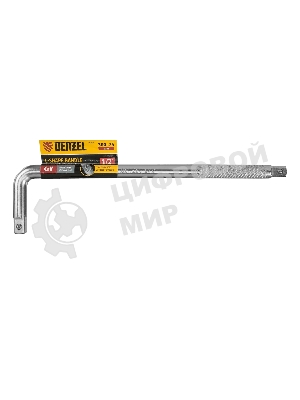 Вороток Г-образный Denzel 300x75 мм, квадрат 1/2