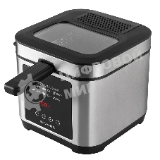 Фритюрница электрическая Tuarex AG-3501 черный/стальной, мощность 2000 Вт, сенсорное управление, объем масла 2,5 л, регулир. темп, 4 шт/уп.