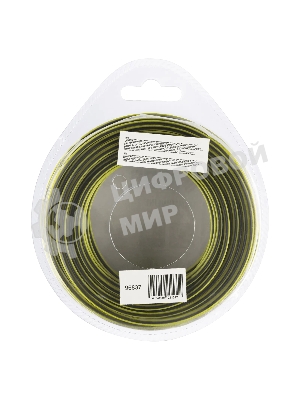 Леска для триммера Denzel двухкомпонентная квадратная, 2,0 мм х 15 м, блистер SkyCutter