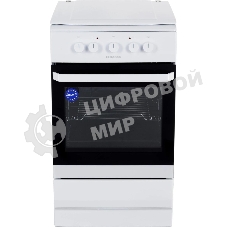 Плита электрическая Hansa FCEW53000 белый, конфорок 4 шт, духовка 68 л, 50 см x 85 см x 60 см