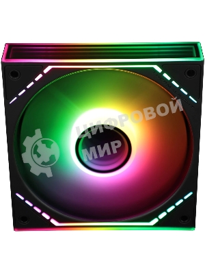 Кулер для корпуса Thermalright TL-M12R-S Reverse (124x120x25mm, 4-pin PWM, ARGB, 34.43CFM, 23.2dBA, 1500RPM, черный)