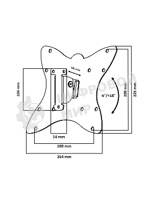 Кронштейн LE'STER LST-201.02 ТВ 10