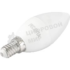 Лампа светодиодная Ресанта LL-R-C37-6W-230-3K-E14 свеча, 6 Вт, теплый, Е14