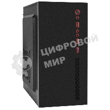 Компьютерный корпус Minitower ExeGate BAA-403-UNS450 (mATX, БП UNS450 с вент. 12см, 2*USB, HD Audio, черный)