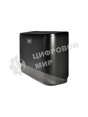 Диспенсер бумажных полотенец Puff-5140Bl черный, с замком, ABS-пластик