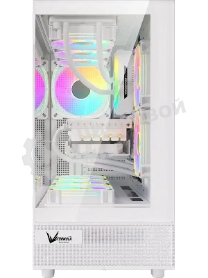 Компьютерный корпус AeroCool/Formula Crystal Z8 COSMIC белый без БП ATX 3x120мм 5x140мм 1xUSB 2.0 1xUSB 3.0 1xUSB3.1 audio bott PSU