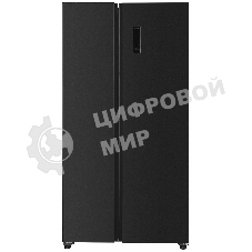 Холодильник Kraft KF-MS5701DI темно-серый двухкамерный 372/198л морозилка сбоку, Side by Side