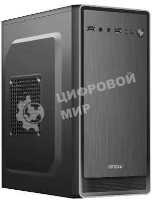 Компьютерный корпус Ginzzu B180 2хUSB 2.0,AU w/o PSU
