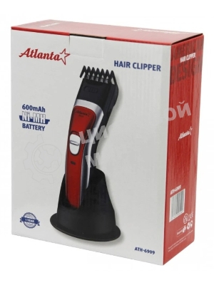 Машинка для стрижки Atlanta ATH-6909 (красный) аккумуляторная