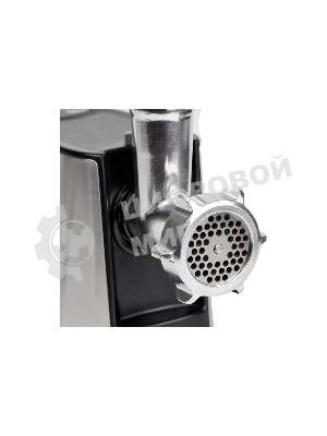 Мясорубка электрическая Centek CT-1617 серый, 2000 Вт, 2.0 кг/мин, реверс, защита от перегрузки, металлический лоток, насадки - 4