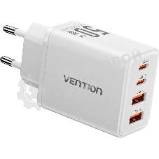 Сетевое зарядное устройство Vention на 4 порта GaN 50W USB (C+C+A+A) белый