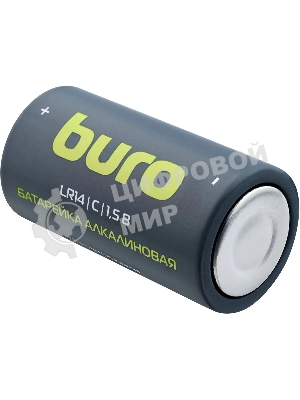 Батарея Buro Alkaline LR14 C 7500mAh (2шт) блистер, 1.5 В