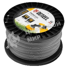 Леска для триммера Denzel двухкомпонентная квадрат, 4,0мм х 62м, на DIN катушке EXTRA CORD