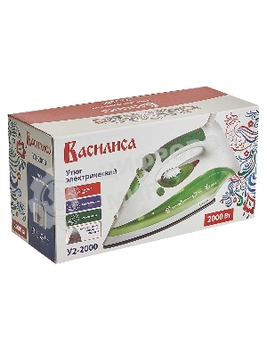 Утюг ВАСИЛИСА У2-2000 белый с зеленым