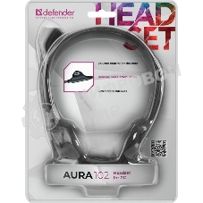 Гарнитура Defender HN-102 чёрный, проводная